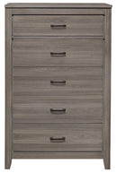 Waldorf 5 Drawer Chest in Dark Gray 1902-9 - Ace Furniture and Decor