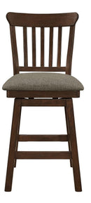 Schleiger Counter Height Swivel Chair in Dark Brown (Set of 2) - Ace Furniture and Decor