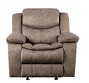 Bastrop Glider Reclining Chair in Brown 8230FBR-1 - Ace Furniture and Decor