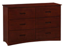 Rowe 6 Drawer Dresser in Dark Cherry B2013DC-5 - Ace Furniture and Decor