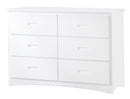 Galen 6 Drawer Dresser in White B2053W-5 - Ace Furniture and Decor