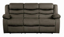 Discus Double Reclining Sofa in Brown 9526BR-3 - Ace Furniture and Decor