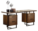 Sedley Writing Desk with Two Cabinets in Walnut 5415RF-15* - Ace Furniture and Decor