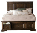 Eunice King Platform Bed with Footboard Storage in Espresso 1844KDC-1EK*