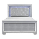 Allura Queen Panel Bed in Silver 1916-1* - Ace Furniture and Decor
