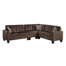 Lantana 2-Piece Reversible Sectional in Chocolate 9957CH*SC - Ace Furniture and Decor