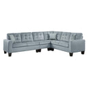 Lantana 2-Piece Reversible Sectional in Gray 9957GY*SC - Ace Furniture and Decor
