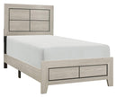 Quinby Twin Panel Bed in Light Brown 1525T-1 - Ace Furniture and Decor