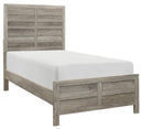 Mandan Twin Panel Bed in Weathered Gray 1910GYT-1* - Ace Furniture and Decor