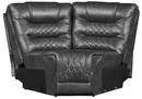Putnam Corner Seat in Gray 9405GY-CR - Ace Furniture and Decor