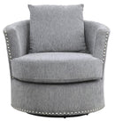 Morelia Swivel Chair in Dark Gray 9468DG-1 - Ace Furniture and Decor