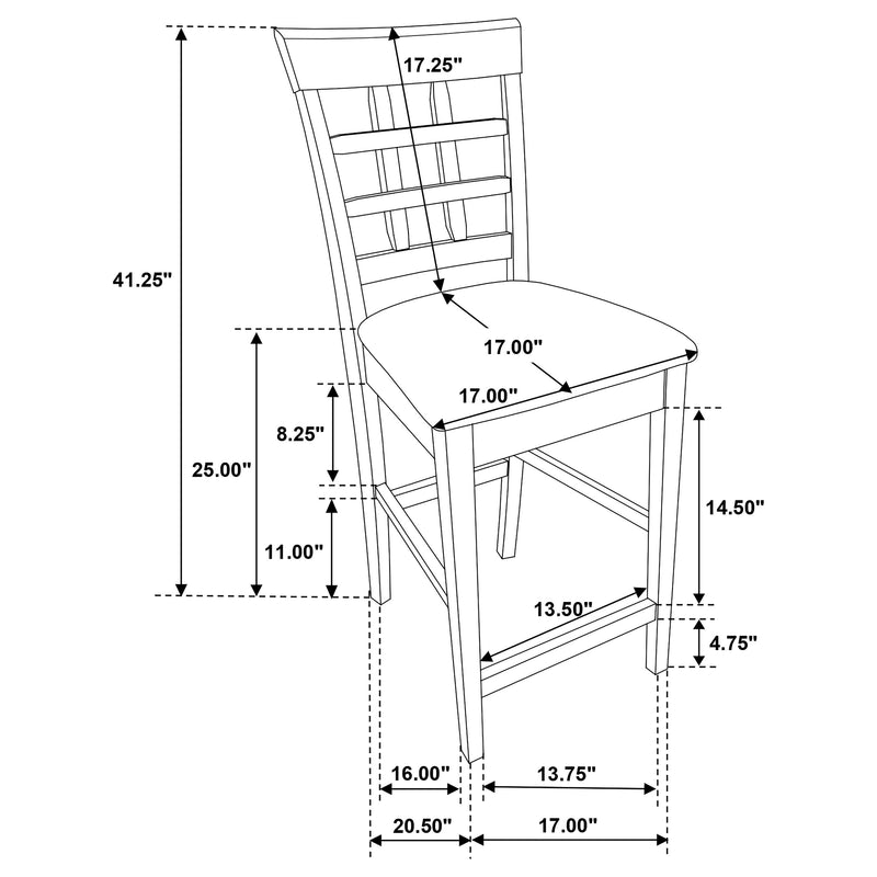 Gabriel 5 Pc Counter Height Dining Sets - Ace Furniture and Decor