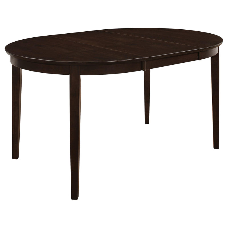 Gabriel 5-piece Extension Leaf Dining Table Set Cappuccino - Ace Furniture and Decor