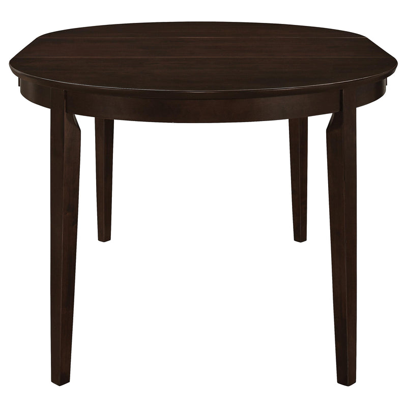 Gabriel 5-piece Extension Leaf Dining Table Set Cappuccino - Ace Furniture and Decor