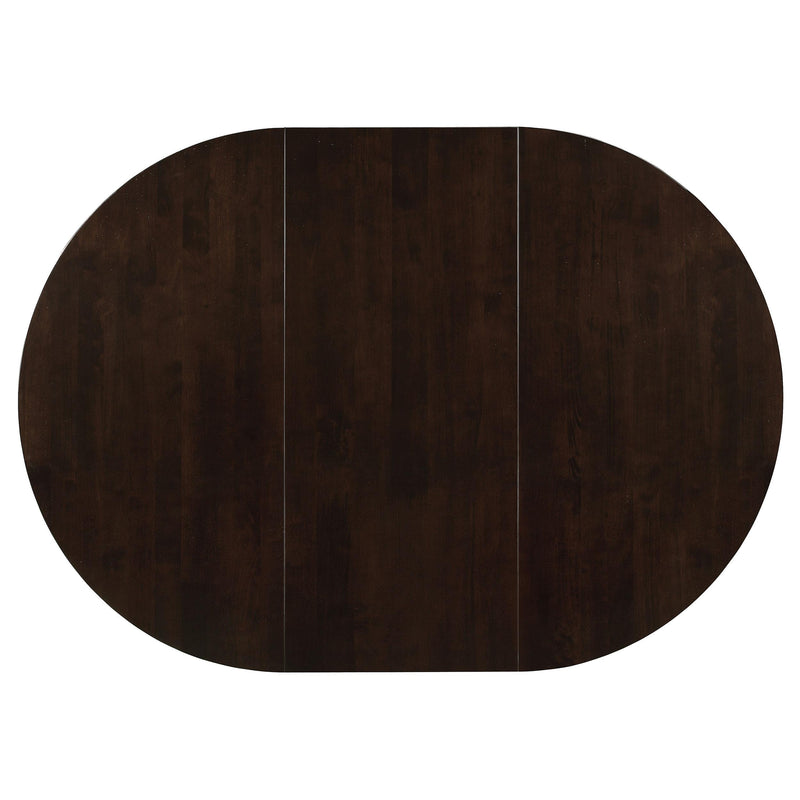 Gabriel 5-piece Extension Leaf Dining Table Set Cappuccino - Ace Furniture and Decor