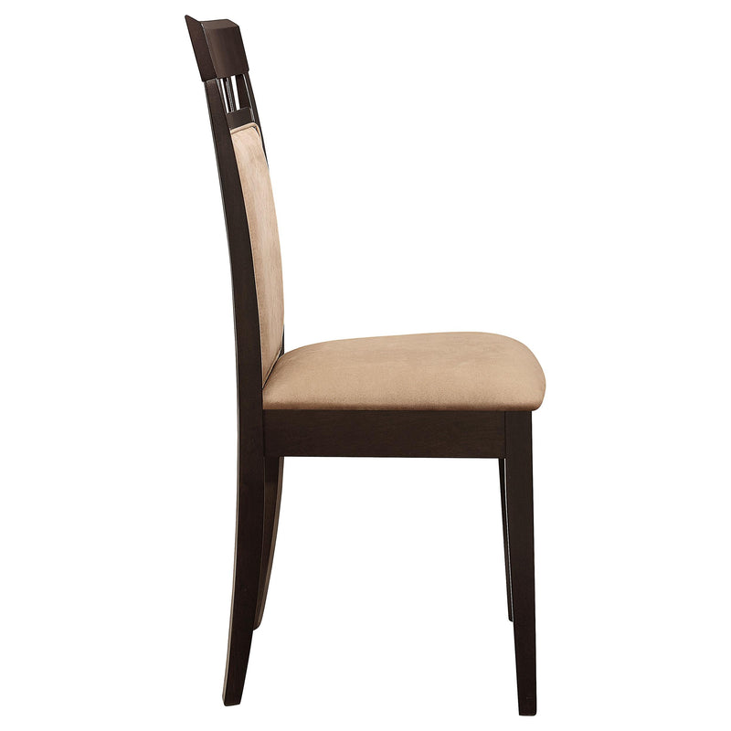 Gabriel 5-piece Rectangular 59-inch Closed Back Dining Set Cappuccino - Ace Furniture and Decor