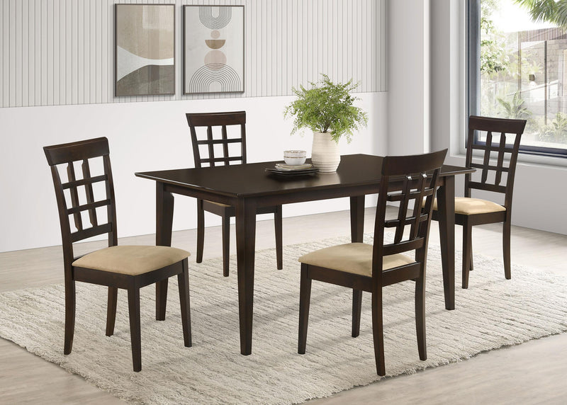 Gabriel 5-piece Rectangular 59-inch Dining Set Cappuccino - Ace Furniture and Decor