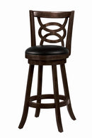 Calecita Swivel Bar Stools with Upholstered Seat Cappuccino (Set of 2) - Ace Furniture and Decor