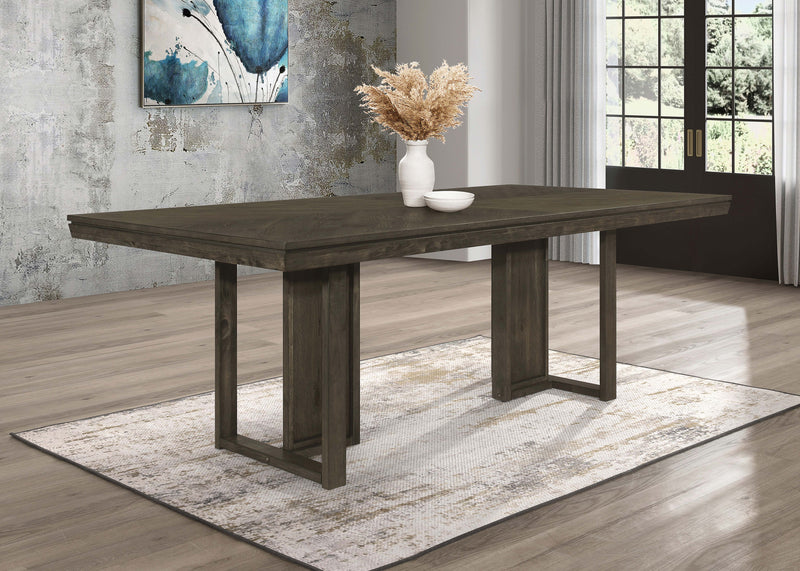 Kelly Rectangular Dining Table Dark Grey - Ace Furniture and Decor