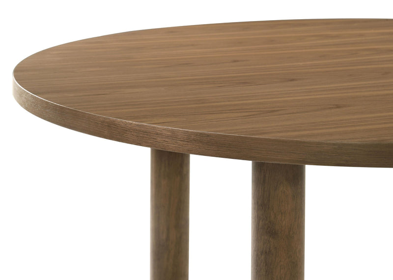 Crestmore 5-piece 46-inch Round Wood Dining Table Set Walnut - Ace Furniture and Decor