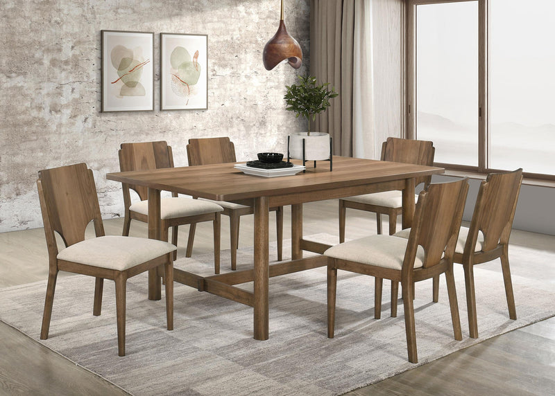 Crestmore 71-inch Rectangular Wood Dining Table Walnut - Ace Furniture and Decor
