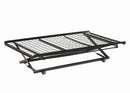 Ethan Twin Pop Up Trundle Bed with Rollers Black - Ace Furniture and Decor