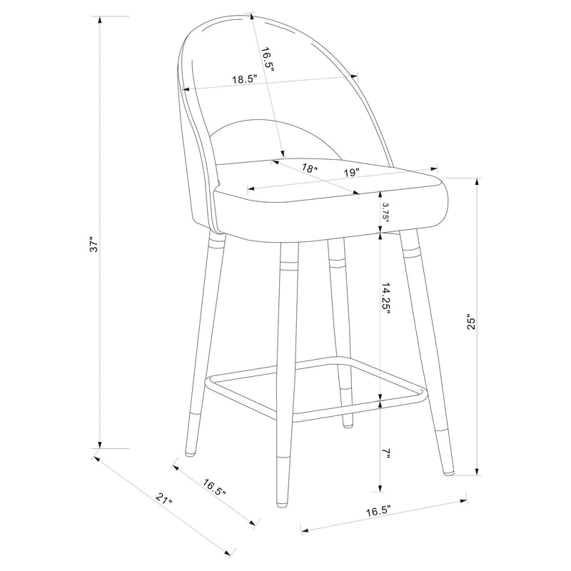 Ellie 5 Pc Counter Height Dining Sets - Ace Furniture and Decor