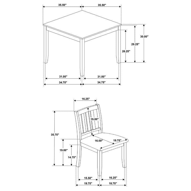 Parkwood 5 Pc Dining Sets - Ace Furniture and Decor
