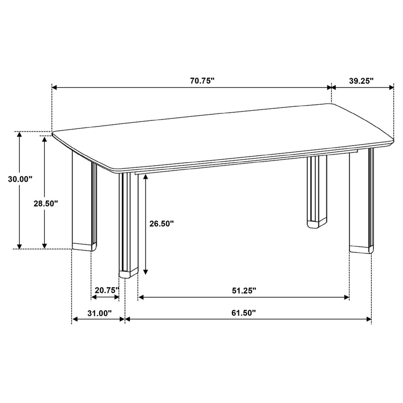 Ottowa Dining Tables Squre - Ace Furniture and Decor