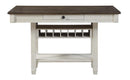 Granby Counter Height Dining Table in White & Brown 5627NW-36*