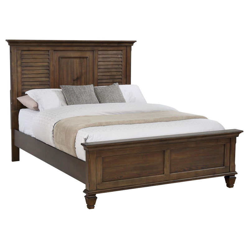 Franco Eastern King & Queen Panel Bed Antique White & Oak - Ace Furniture and Decor