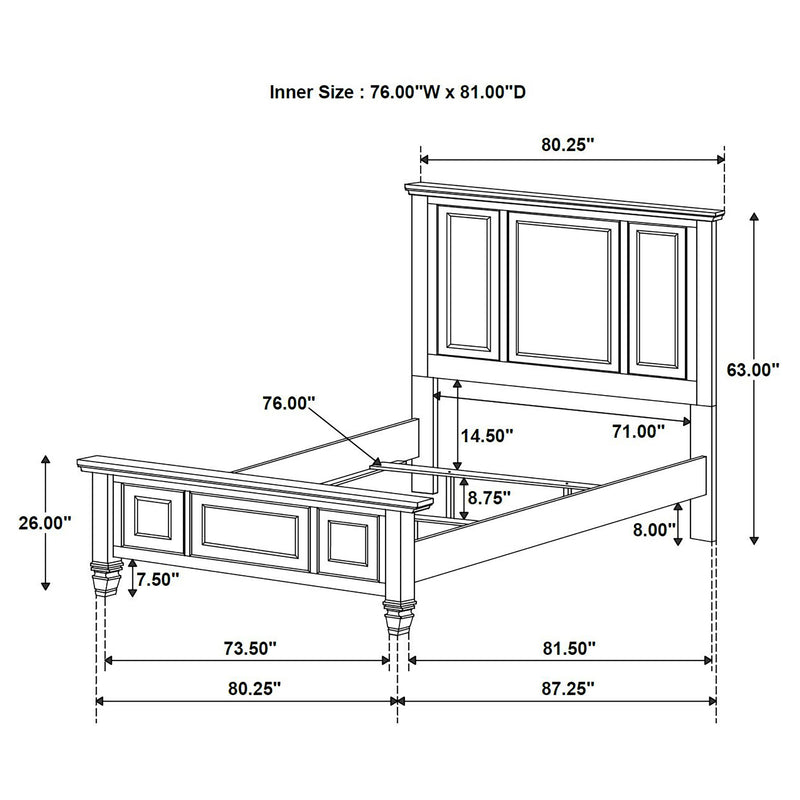 Sandy Beach California King & E.King Bed - Ace Furniture and Decor
