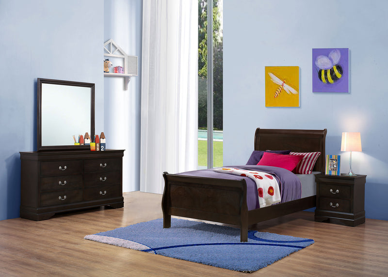 Louis Philippe 4 & 5 Piece Bedroom Sets Twin & Queen - Ace Furniture and Decor