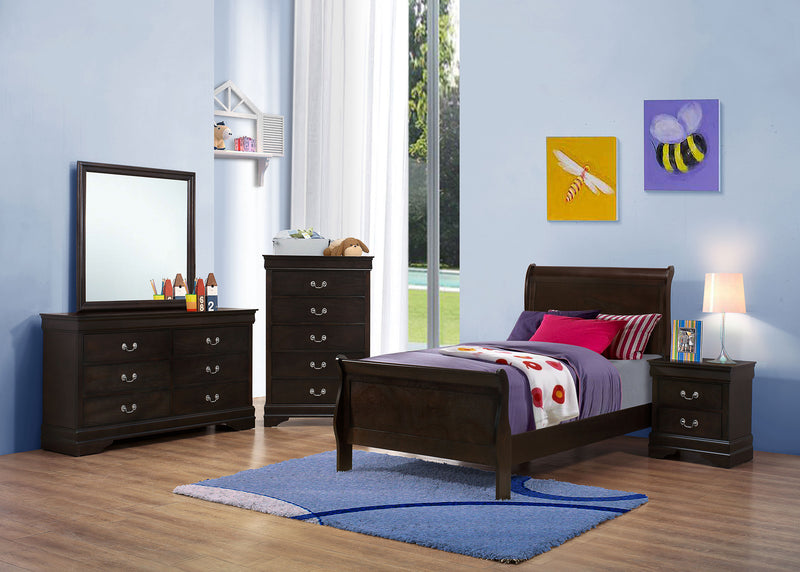 Louis Philippe 4 & 5 Piece Bedroom Sets Twin & Queen - Ace Furniture and Decor