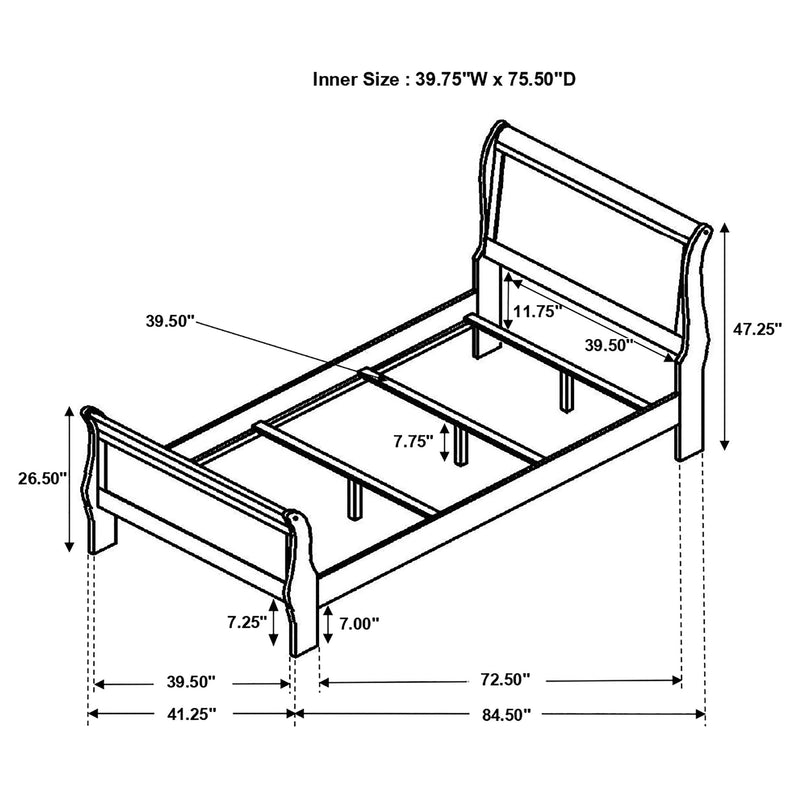 Louis Philippe Queen Beds - Ace Furniture and Decor