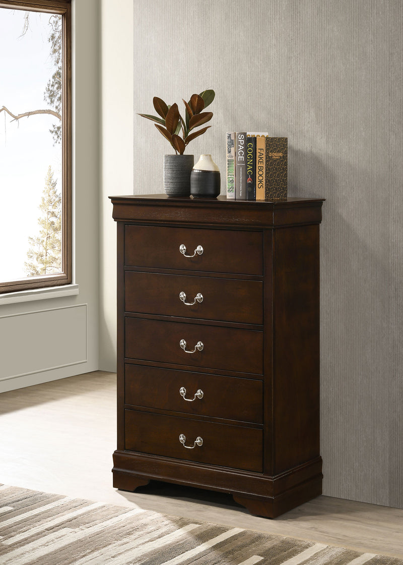 Louis Philippe Chest Brown - Ace Furniture and Decor