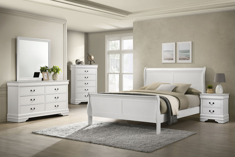 Louis Philippe 4 & 5 Piece Bedroom Set Full, Twin, King, & Queen - Ace Furniture and Decor