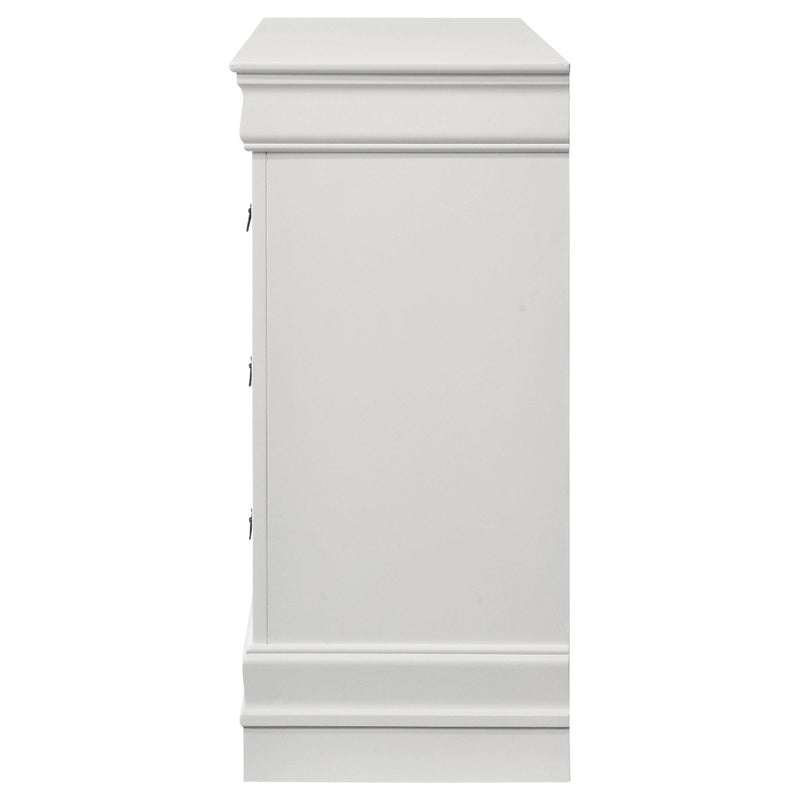 Louis Philippe 6-drawer Dresser White - Ace Furniture and Decor