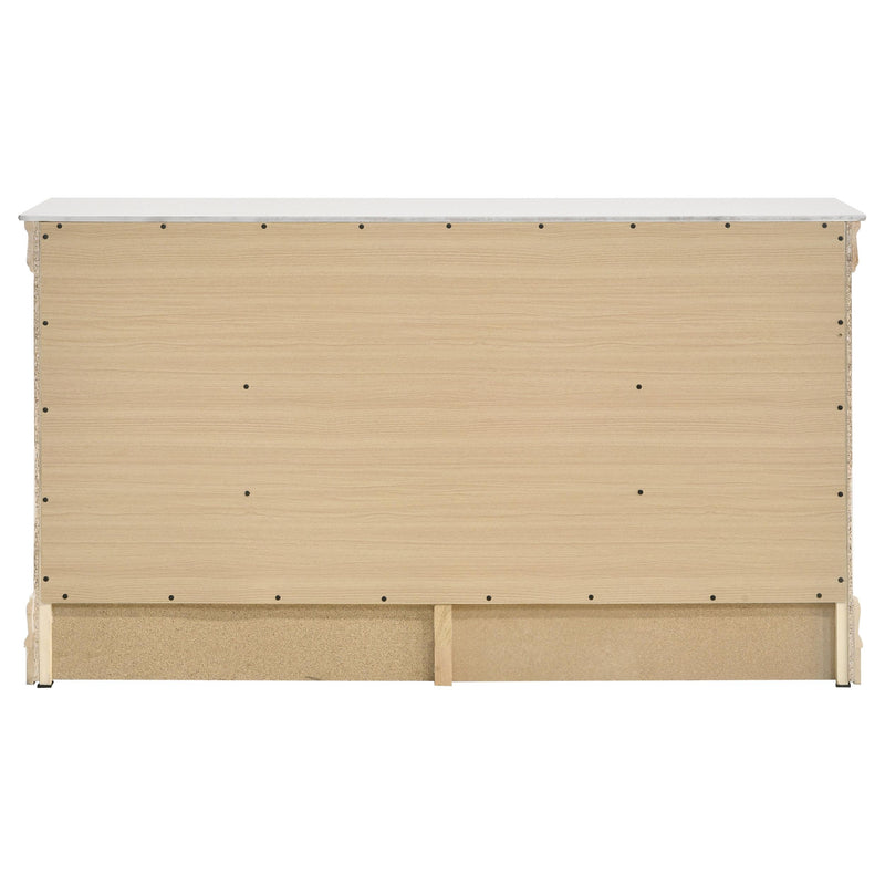 Louis Philippe 6-drawer Dresser White - Ace Furniture and Decor