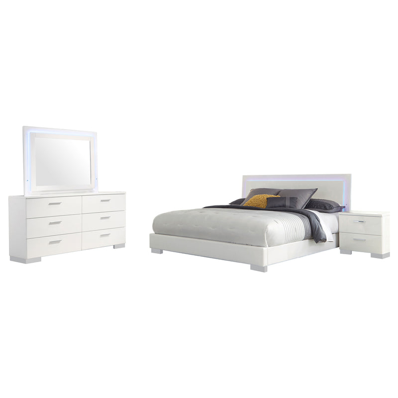 Felicity Bedroom Set White - Ace Furniture and Decor