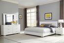 Felicity 4-piece California King Bedroom Set with LED Headboard Glossy White - Ace Furniture and Decor