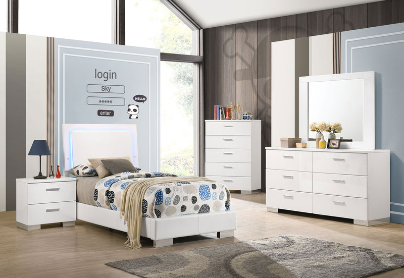 Felicity Bedroom Set White - Ace Furniture and Decor