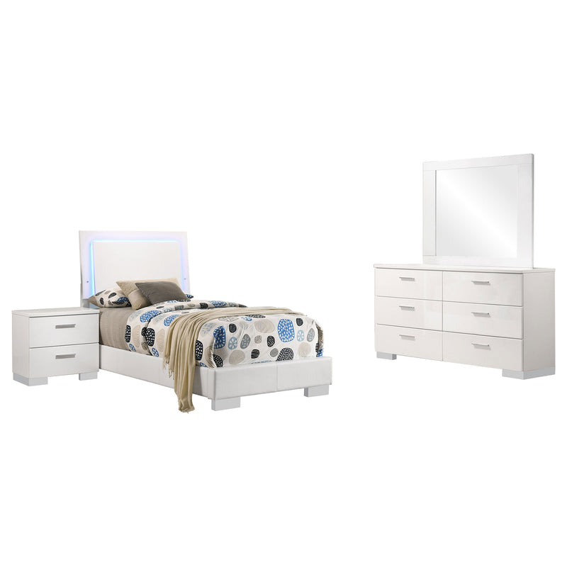 Felicity Bedroom Set White - Ace Furniture and Decor
