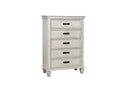 Franco 5-drawer Chest Antique White - Ace Furniture and Decor