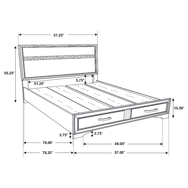 Miranda Bedroom Set with Storage - Ace Furniture and Decor