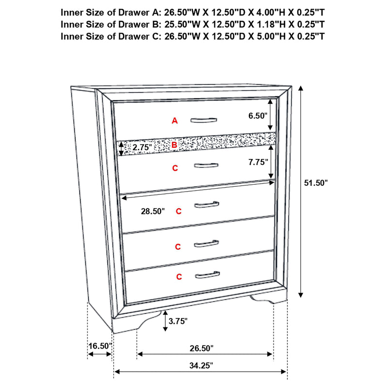 Miranda Bedroom Set with Storage - Ace Furniture and Decor