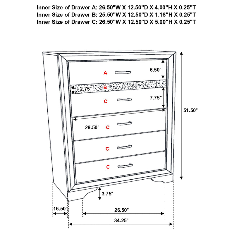 Miranda Bedroom Set with Storage - Ace Furniture and Decor