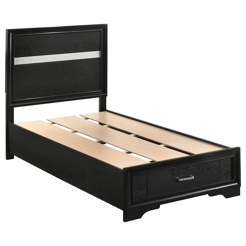 Miranda Full & Twin Storage Bed Black - Ace Furniture and Decor