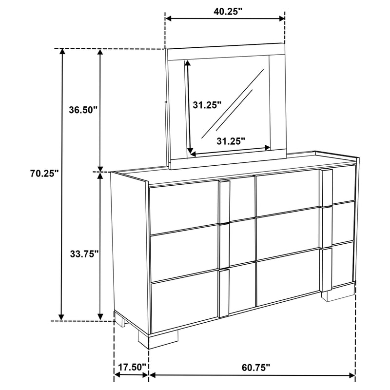 Hyland Dresser With Mirror - Ace Furniture and Decor