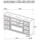 Lorient LED Dresser with Flame Visualizer